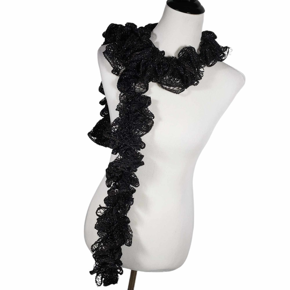 Black Sparkly Fashion Scarf